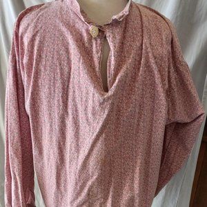 VINTAGE 1800S STYLE SHIRT W/BONE BUTTONS